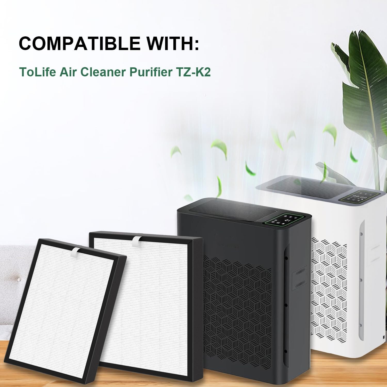 TZ-K2 True HEPA Filter Replacement, Compatible with ToLife TZ-K2 Air Purifier...