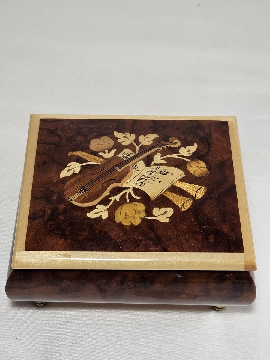 Vintage Music Box Romance Edelweiss R Rodgers Swiss made Reuge