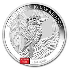 Random Year - 1 oz .999 Fine Silver Australian Kookaburra Brilliant Uncirculated