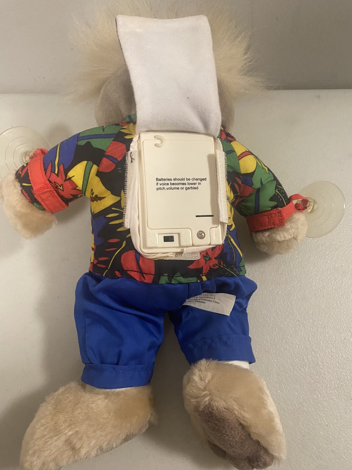 12" Mattel 1998 Bubba On Board Talking Plush Bear Suction Cups | eBay
