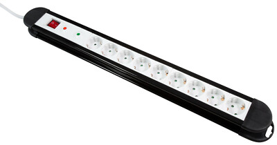 ETT1300492 Steckdosenleiste McPower ''KL-09'' 9-fach, Überspannungsschutz, 1,4m