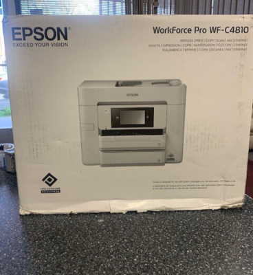 #ad Epson WorkForce Pro WF C4810 Inkjet Printer Copier Fax Printer Scanner new $129.00
