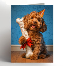  Cockapoo birthday card Cockapoo Love, cockapoo greeting card, dog, funny