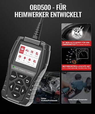 2026 ThinkOBD 500 Profi KFZ OBD2 Diagnosegerät Fehler Auslesegerät Auto Scanner