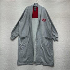 Vintage Ecko Unltd Robe Mens Heather Grey Logo Full Length One Size