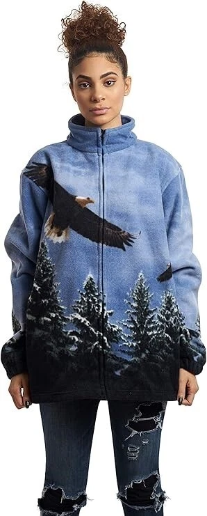 Wildkind Eagle Bird Scout American Eagles Flight Jacket Sweater Unisex Blue M-3X image 5