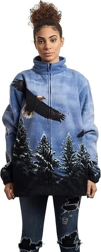 Wildkind Eagle Bird Scout American Eagles Flight Jacket Sweater Unisex Blue M-3X image 5