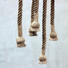 Hemp Rope Lamp E27 Industrial Loft Ceiling Pendant Light Holder Bar Decor
