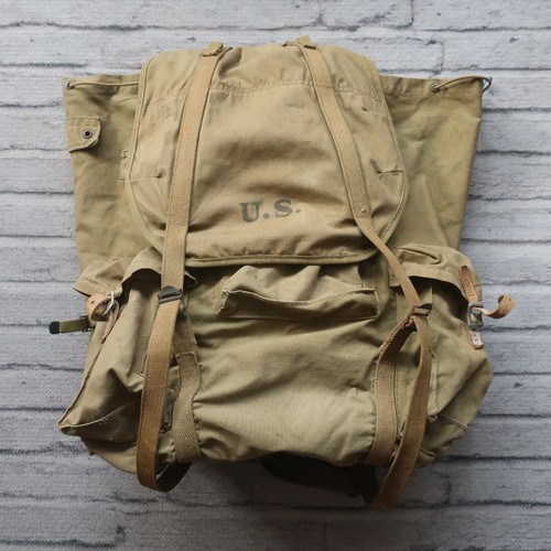 Vintage 1942 US Army WW2 Rucksack 