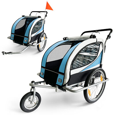 SAMAX Jogger Fahrradanhnger Kinder Kinderfahrradanhnger 2in1 drehbar 360  Neu | eBay.de