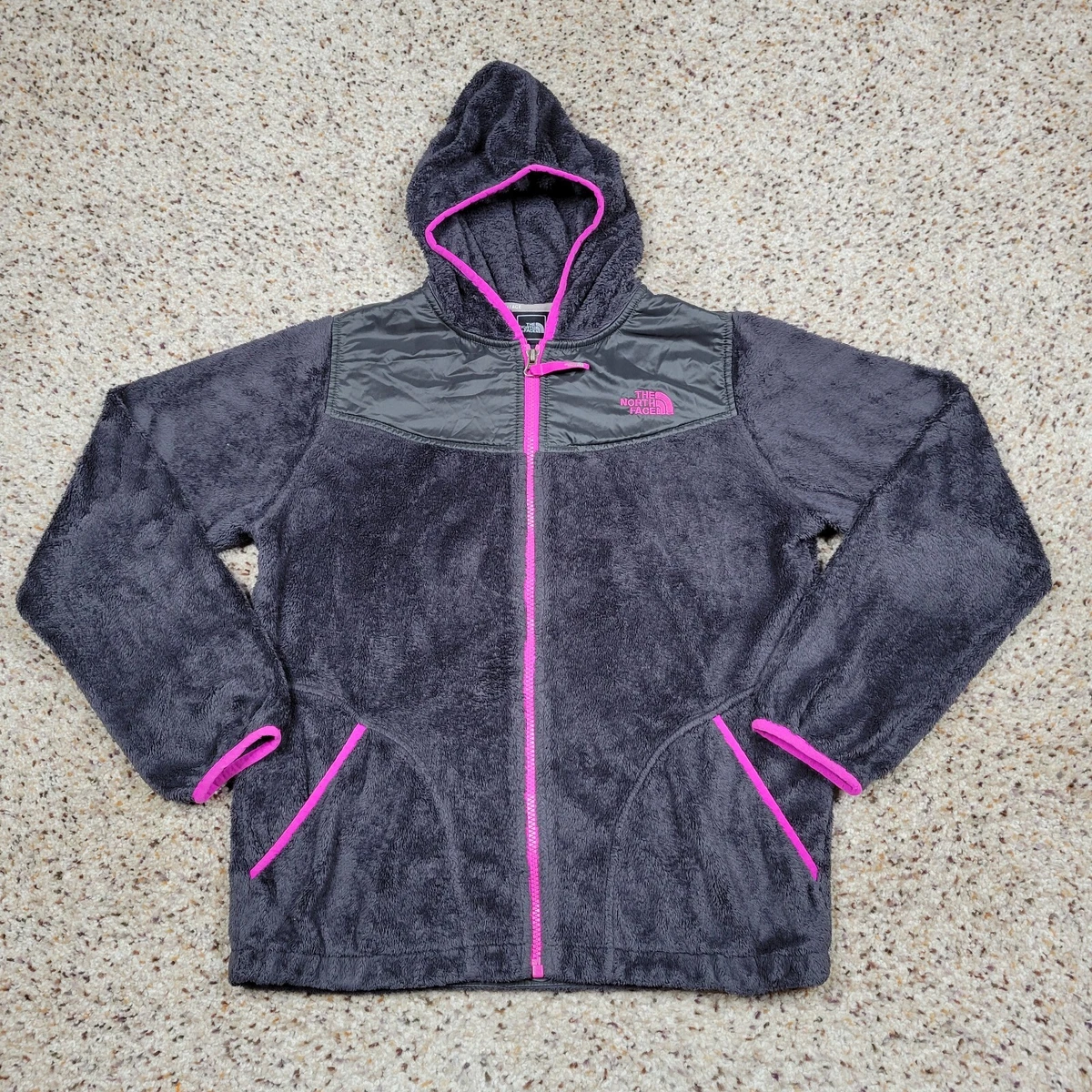 North Face Jacket Pink Coat Girls Large Fuzzy A1 | eBay Juniors Fleece Kids Extra Black