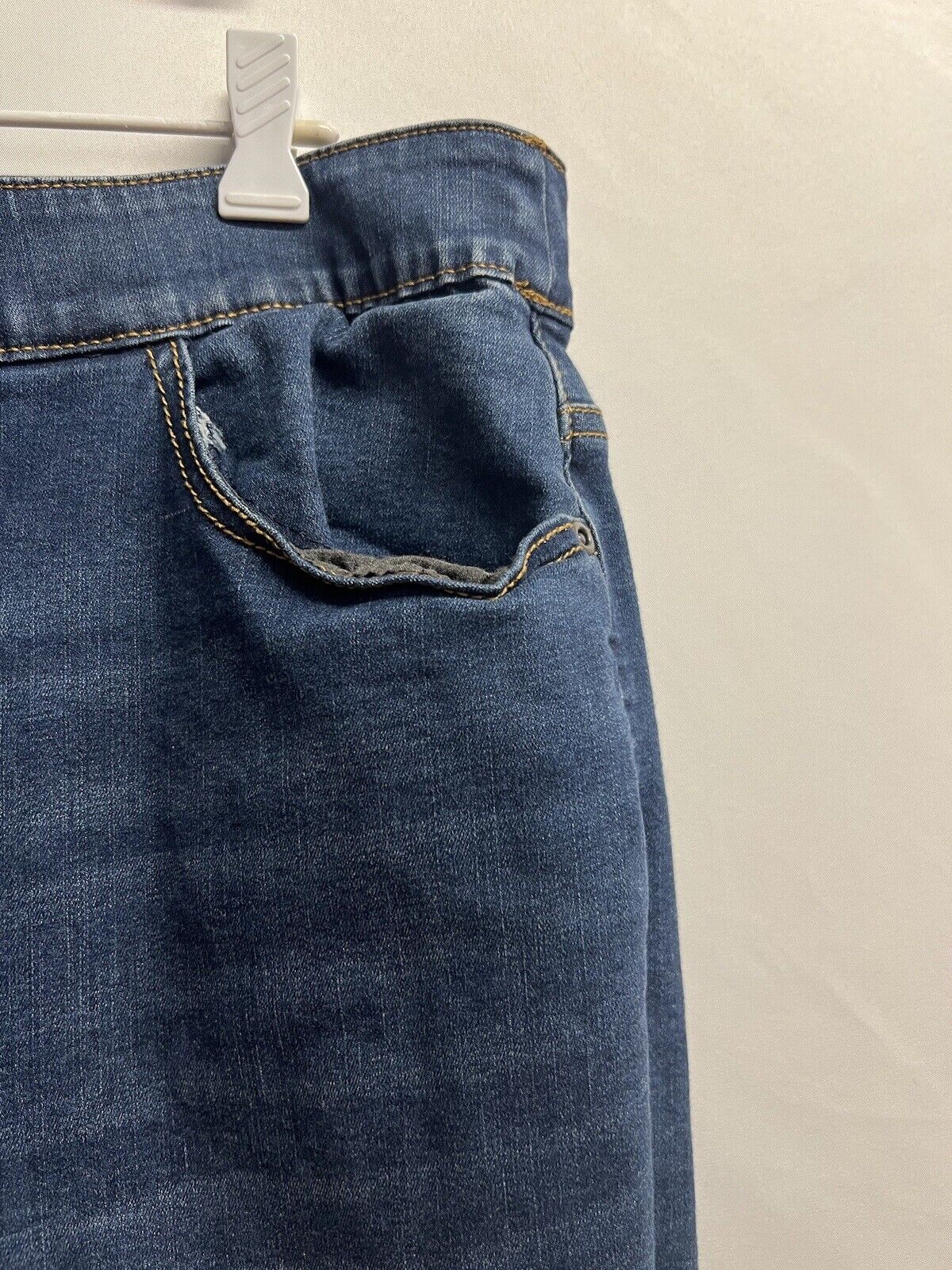 Croft & Barrow Women's Jeans Pull On Blue Size 18P Stretch EUC | eBay