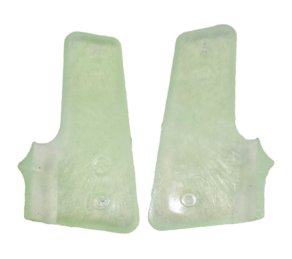 Green Tint Clear 45 Pistol 2 Finger Trigger Frame Wrap Around Grip Paintball Gun