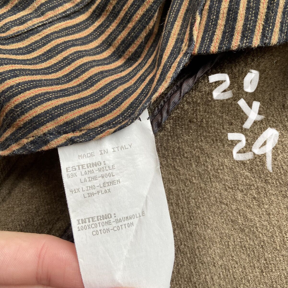 G. Guaglianone Men's Button Up Jacket Made in Italy Size M G. Guaglianone Men's Button Up Jacket Made in Italy Size M