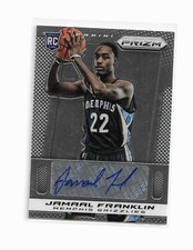 Autographed Jamaal Franklin 2013-14 Prizm Signature Rookie Card #19 Grizzlies 
