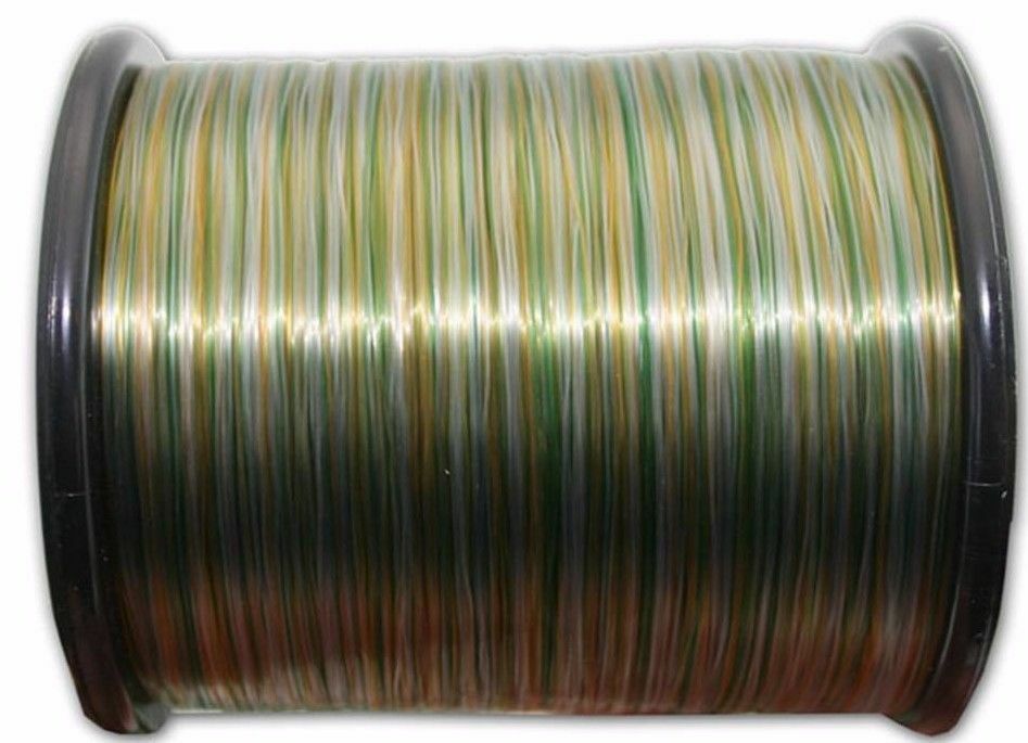 2 X 3314m Camo Bulk Spool Fishing Mono Line 4lb Carp coarse Camou