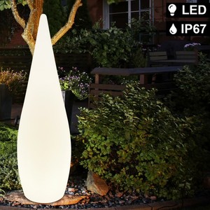 LED Garten Leuchte weiß Außen Einfahrt Deko Steh Lampe ...