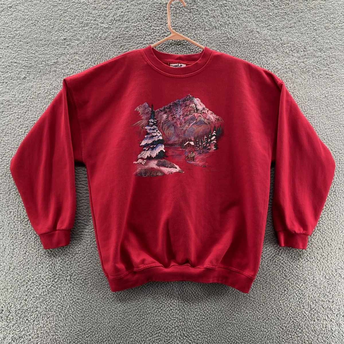 VINTAGE Northern Reflections Sweatshirt Men Extra Large Winter Christmas  Sweater