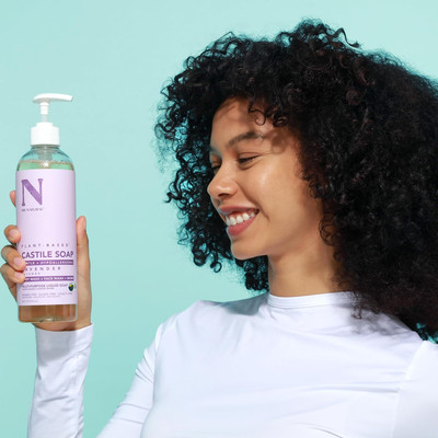 Castile Liquid Soap, Lavender, 16 oz - Plant-Based - Made with Organic Shea B...