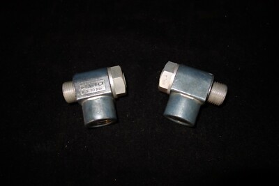 Two Festo GRLA One-Way Flow Valves, 0,3-10 Bar - 1/2 Pipe Thread - Brand New!