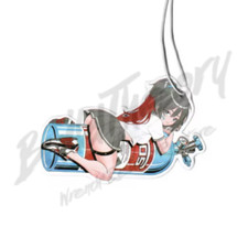 New Jdm Air Freshener - Waifu Anime Girl Ride The Nos Car Hanging Air Freshener New Jdm Air Freshener - Waifu Anime Girl Ride The Nos Car Hanging Air Freshener