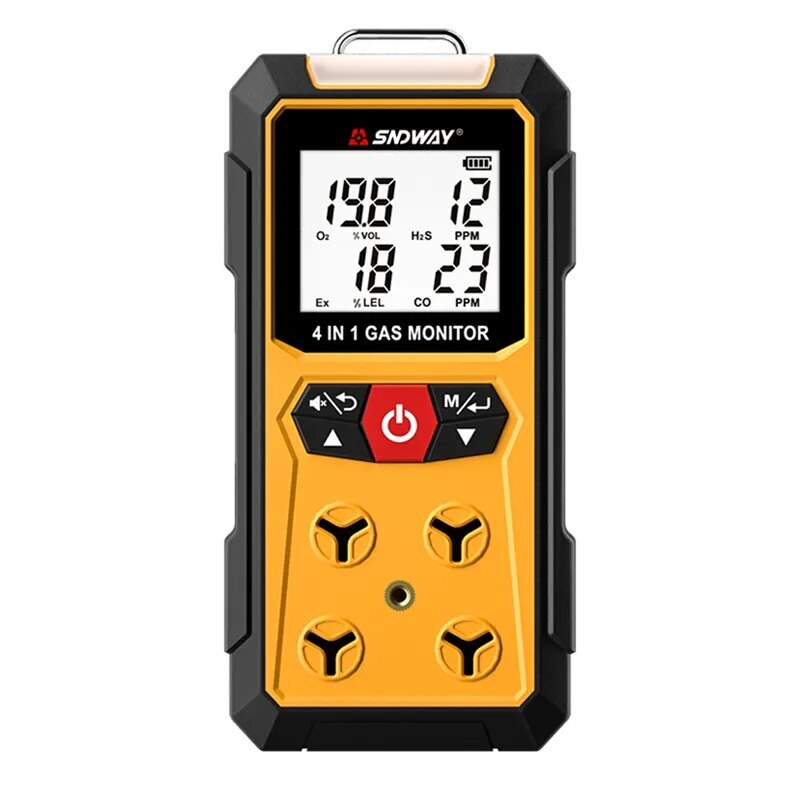 Gas Detector Meter 4 in 1 Oxygen O2 Carbon Monoxide CO Ex Combustible ...