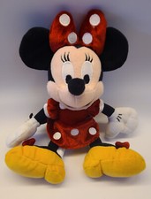 Official Disney Store 9" Classic Red Minnie Mouse Bean Bag Plush Stuffed Doll