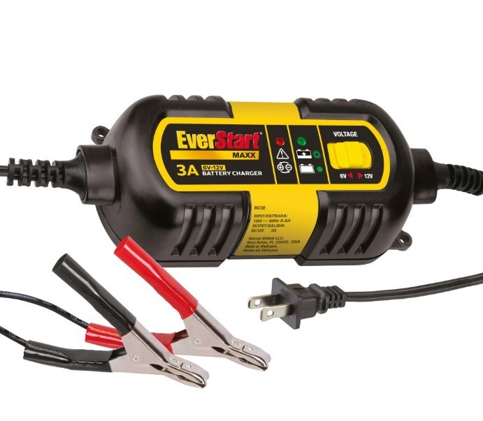 MAXX 3A 6V 12V Car Battery Charger BC3E - New Model