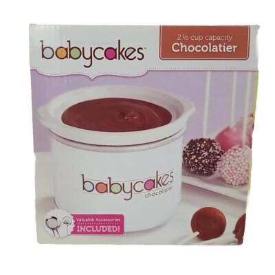The Original Babycakes Chocolatier Fondue Dipper Candy Cake Pop Maker In Box NOB