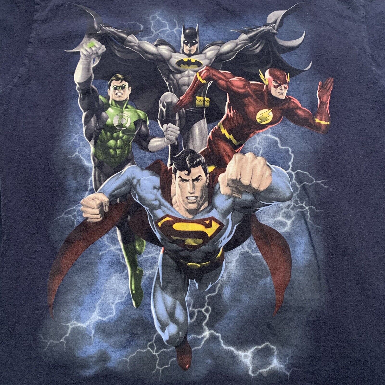 Vintage Justice League Batman Superman T-Shirt Large … - Gem