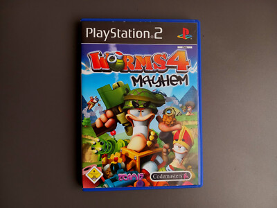 worms 4 mayhem Multiplayer schwarzer Humor ps2 Playstation 2 Shoot