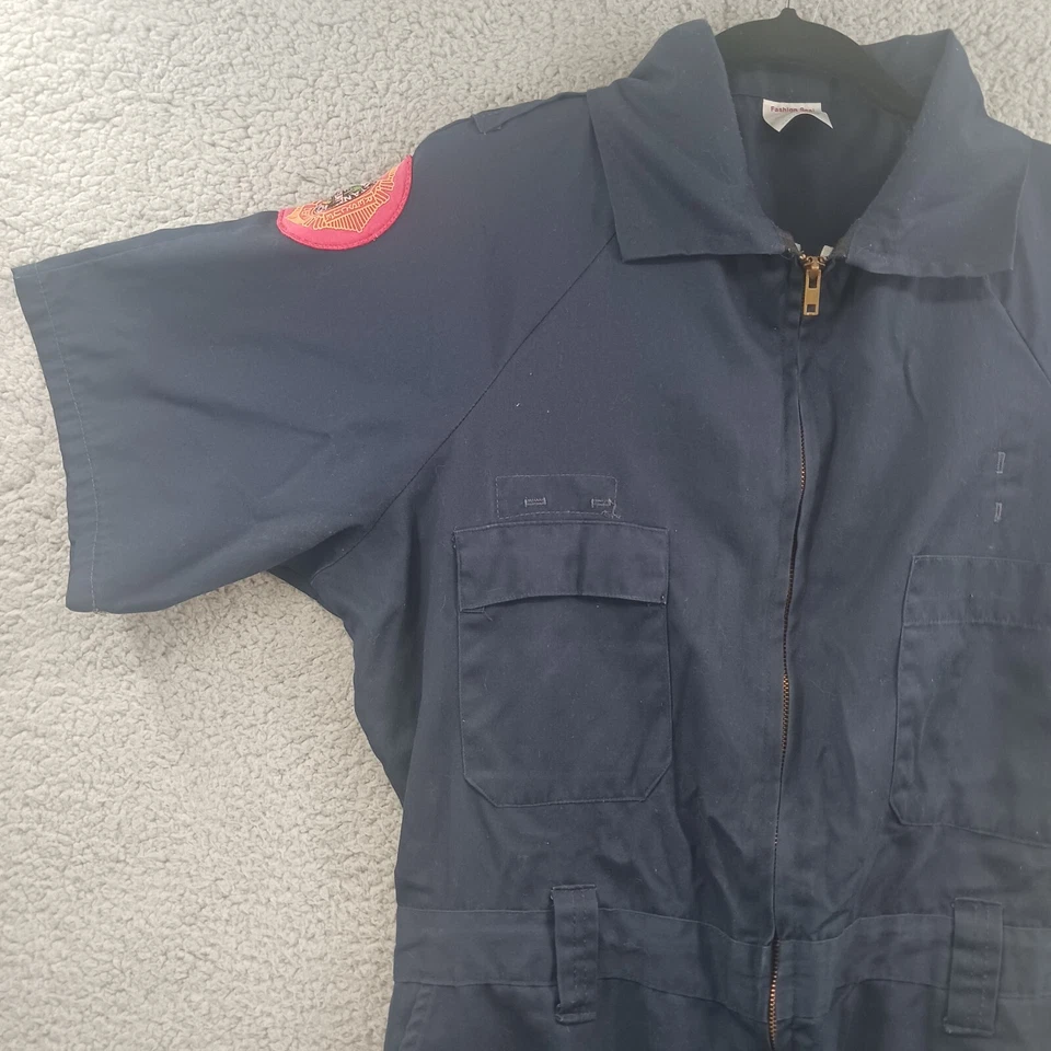 Uniforme de bombero Miami-Dade mono de algodón de una pieza grande Foto 2 de 4