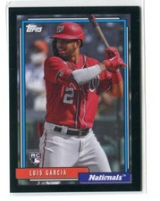 2021 Topps Luis Garcia Topps 1992 Redux Black Parallel RC 06/25