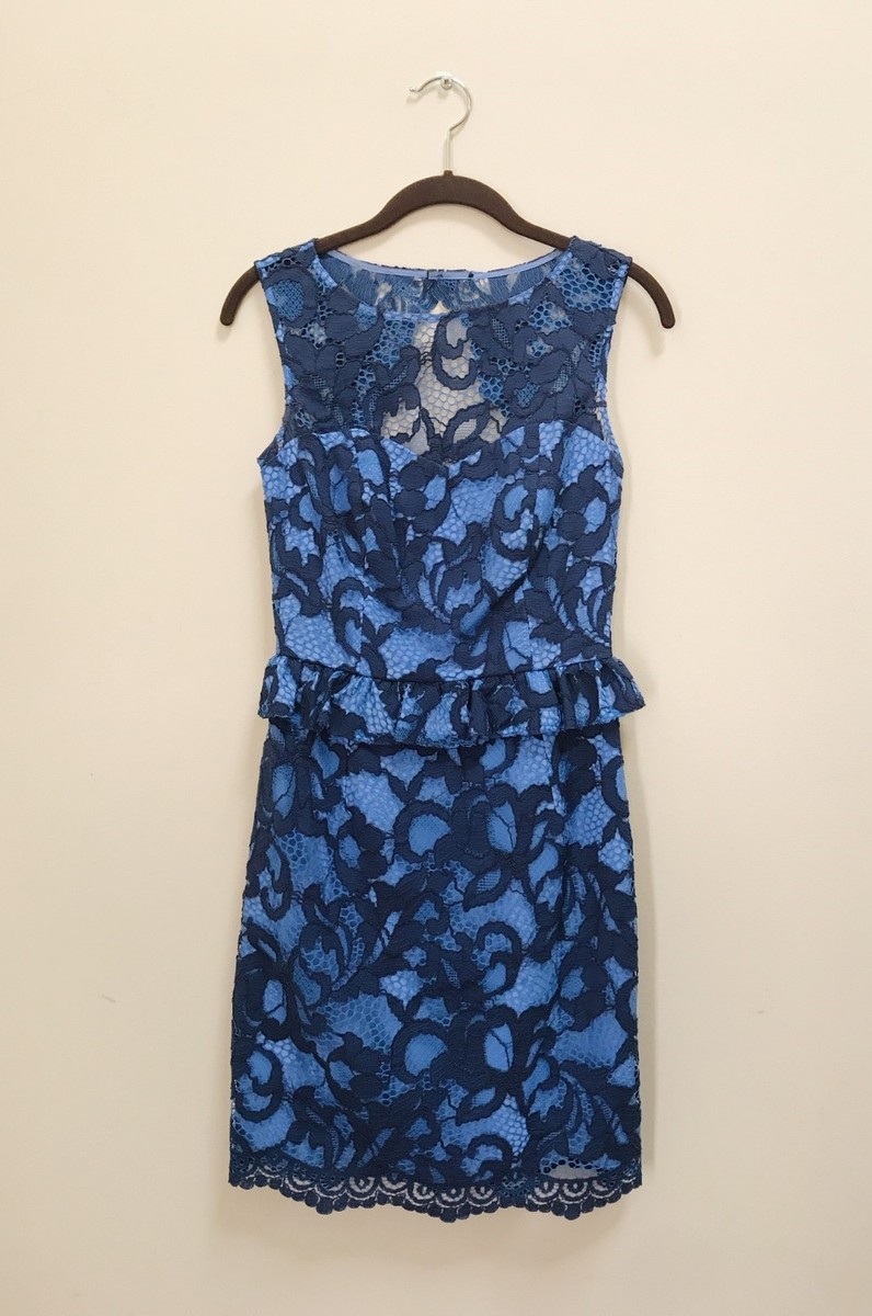 Blue Lace Lily Pulitzer Shift Dress | eBay