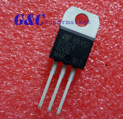 10PCS IC BTB24 BTB24 -600BR TRIAC 600V 25A TO-220 ST NEW GOOD QUALITY T1