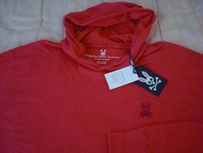 Psycho Bunny  Clader  L/S Hoodie Shirt, NWT - Men's 3XL EURO 9 - Fuschia 120