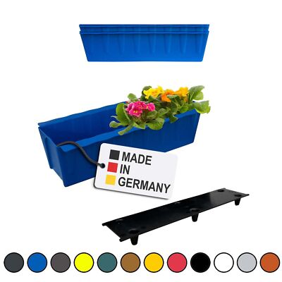 blumenkasten liter XL Pflanzkübel 'Millennium' 100 Liter, rechteckig in Braun – Kreher Technik main image 0