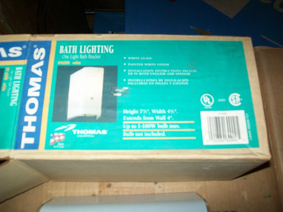1 Of Thomas # DY6290 One Light Bracket Bath Lighting White - Image 4 of 4
