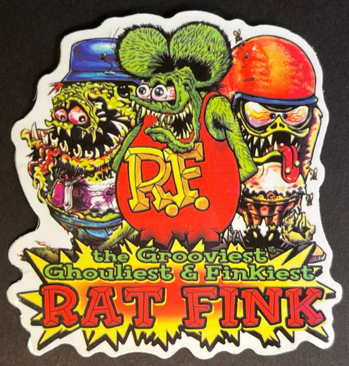 Rat Rod Grooviest The Rat Fink Gang Big Daddy Vinyl Decal Sticker Bomb Roth  | eBay