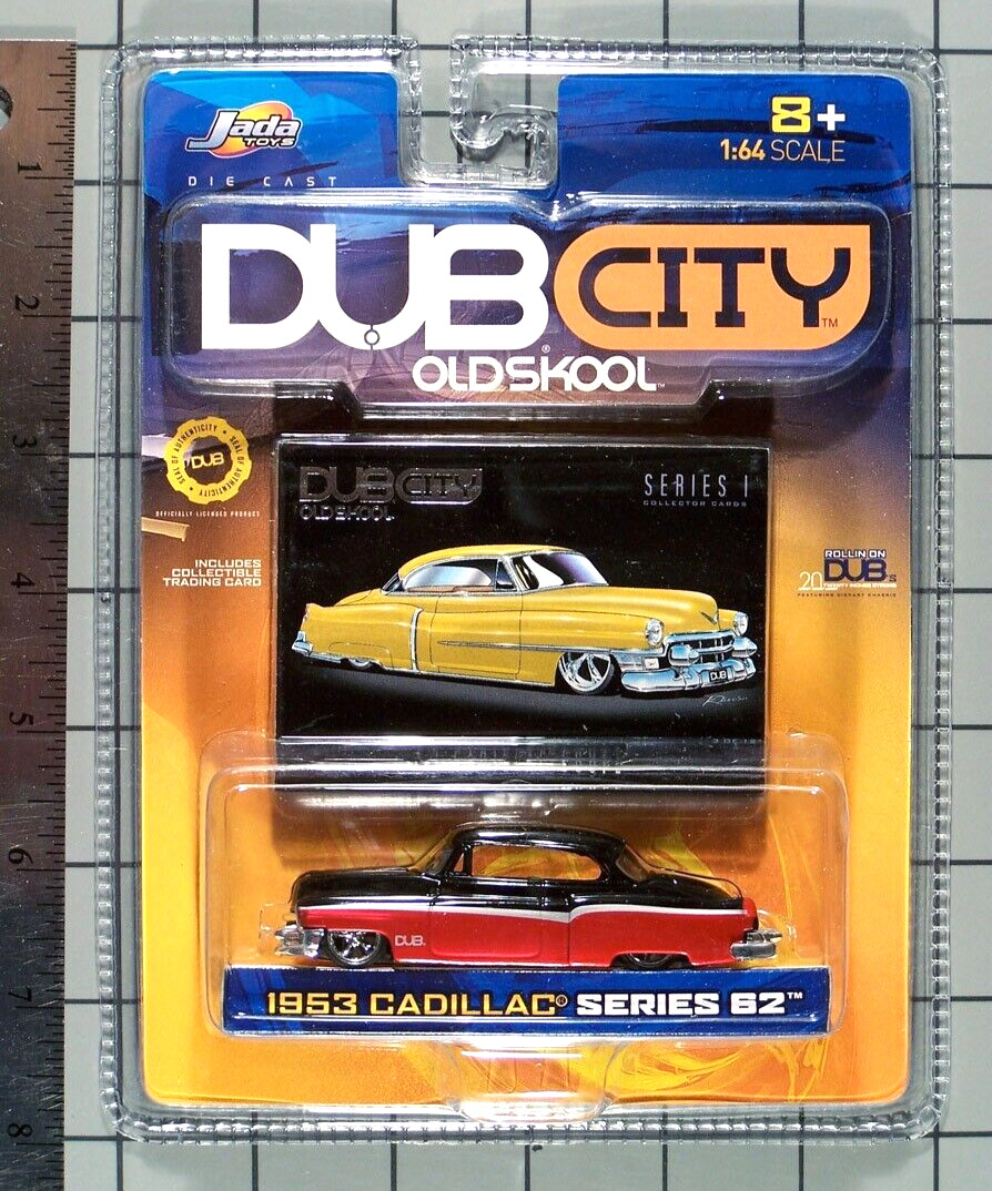 Jada 2002 DUB City Old Skool&comma; 1953 Cadillac Series 62&comma; candy red w&sol;black top