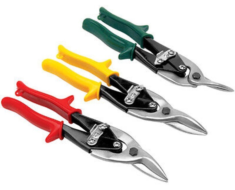 3pc ATE PRO 10'' Aviation Tin Snip Set Straight Left Right Cut Sheet