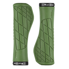WEST BIKING Bicycle Handlebar Grips Ergonomic Lock-on Rubber Bike Grips Green