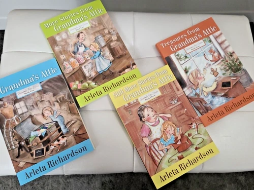 Treasures From Gandma's Attic - Paperback Books 1- 4 Arleta Richardson.  Boxed  - Picture 4 of 8