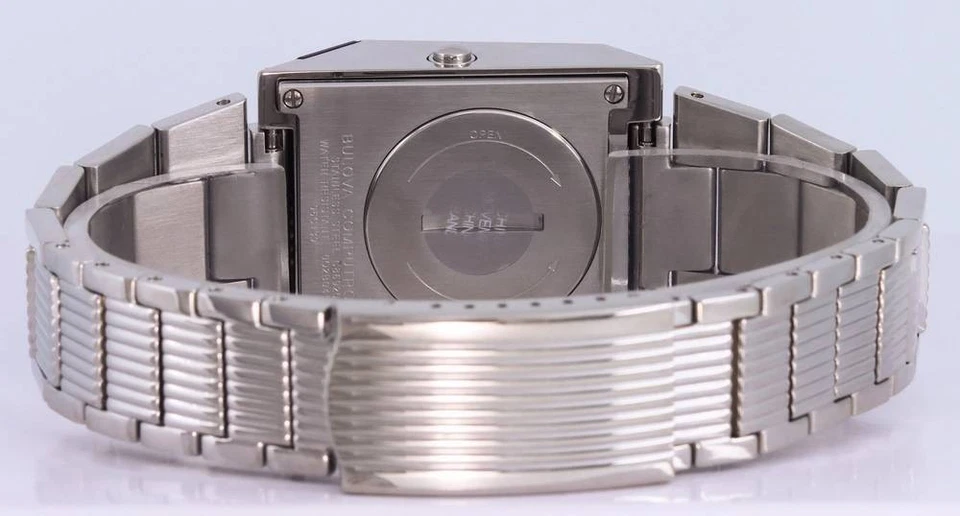 Orologio Uomo Bulova Computron Serie Archivio Luce Digitale Acciaio Inox 96C139 - Immagine 4 di 4