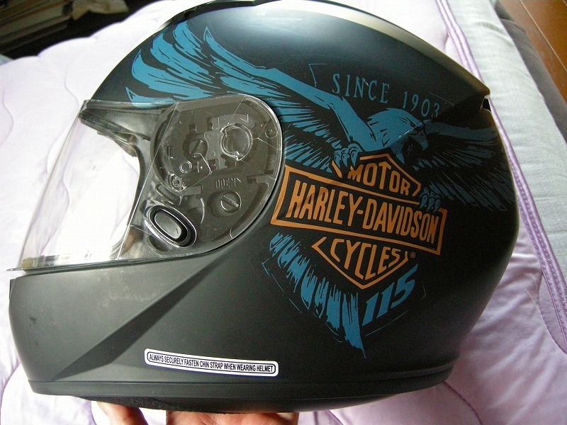 【未使用】SHOEI HARLAY-DAVIDSON フルフェイス XL Harley-Davidson Genuine Helmet XL 115th Anniversary Limited Matte