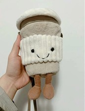 Jellycat Amuseables Coffee-To-Go Bag Comes with Dust bag