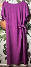 Vince Camuto XL Purple Side Tie Maxi Dress Short Sleeve NWT Msrp $119