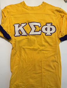 Kappa Sigma Phi Crew Neck T-Shirt Stitched Letters Small