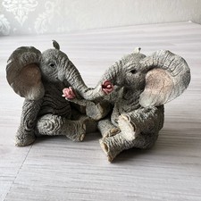 Tuskers Elephants Paw Prints Fay & Fenella Collectable Vintage Figurine