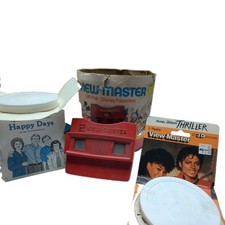 Vintage View Master 3D Toy Includes Michael Jackson Thriller, Happy Days